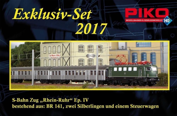 Piko 58113 Exklusiv-Set 2017 zum Tag der Offenen Tür: BR 141 "S-Bahn Zug"