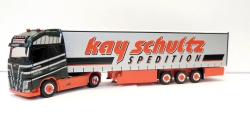 Herpa 306980 Volvo FH Gl. XL Gardinenplanen-Sattelzug...