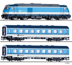 Tillig 01442 Diesellokomotive -TRAXX- mit zwei...