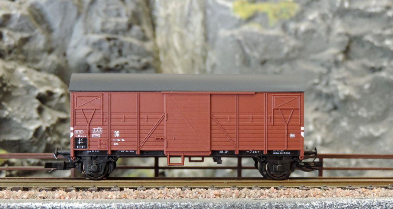 Hädl 113023 Gedeckter Güterwagen Gms DR - teilmodernisiert