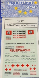 TL-Decals 1957 Polizei - Feuerwehr - Rettung