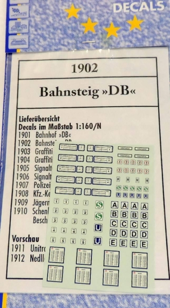 TL-Decals 1902 Bahnsteig DB