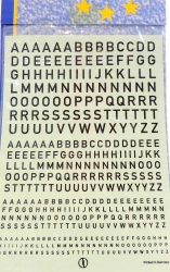 TL-Decals 2238 Gro?buchstaben - Schwarz