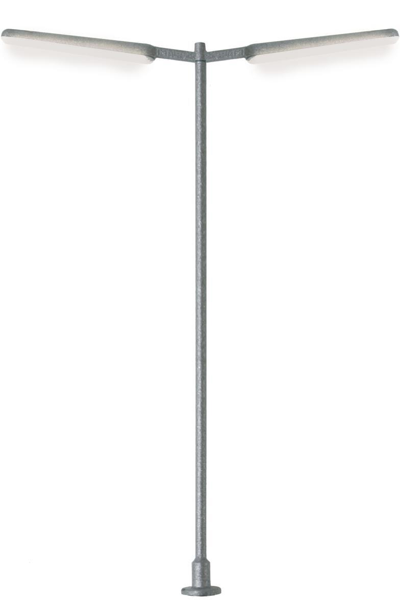 Viessmann 6099 Schlanke Straßenleuchte doppelt, 2 LEDs weiß