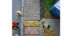 Juweela 28145 1:87 Straßen-/Gehweg-Pflaster rot Mix, 5000x