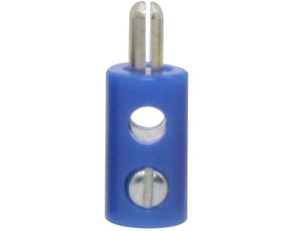 Donau Elektronik 712 Zwergstecker blau