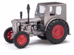 Busch 210006404 Traktor Pionier, Grau/rote Felgen