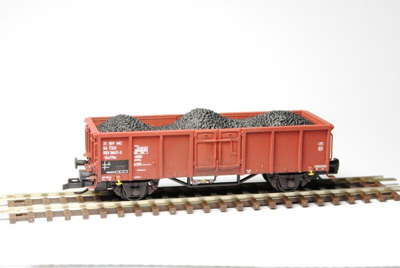 Sdv Model 12018 Offener Güterwagen mit Kohleladung Es11 CSD - Bausatz