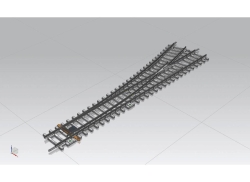 Piko 55170 Weiche WL mit Betonschwellen