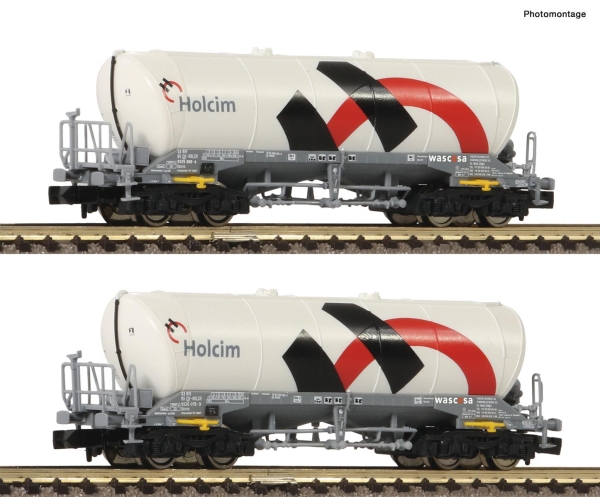 Fleischmann 848901 2-tlg. Set Silowagen Bauart Uacns 932, Holcim