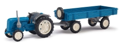 Busch 210007100 Traktor Famulus m.Anh?ng.blau
