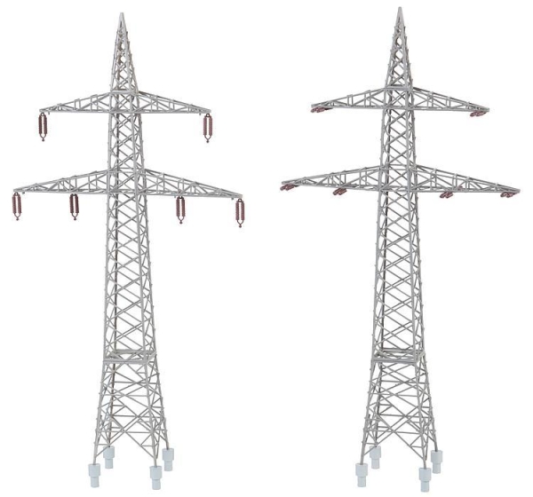 Faller 130898 2 Freileitungsmasten (100 kV)
