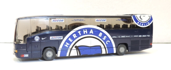 Wiking 7141546 MB O 404 RHD Reisebus "Hertha Berlin" - BSC