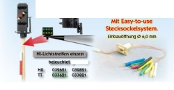 Erbert 033621 HL-Lichtstreifen gelb+grün DR - Spur H0