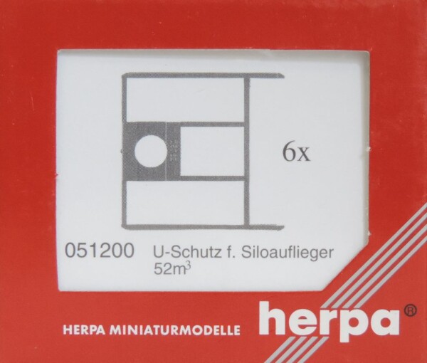 Herpa 051200 Unterbauschutz für Siloauflieger 52 M