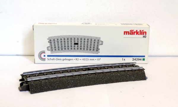 Märklin 024294 Schaltgleis gebogen Radius 437,5 mm,15 Grad