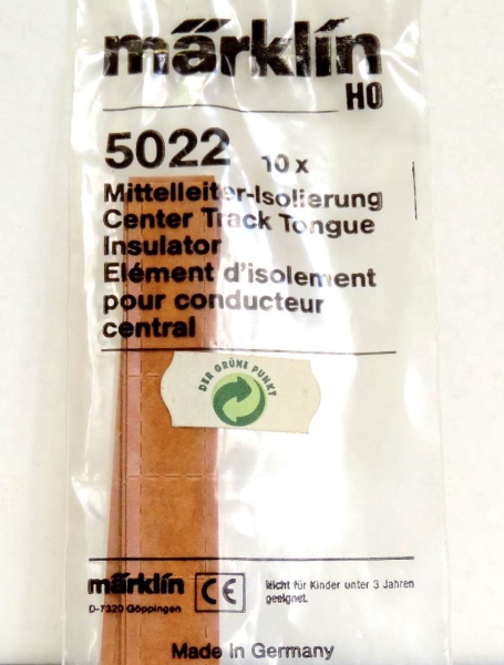 Märklin 5022 Mittelleiter Isolierung - Inhalt 10 Stück