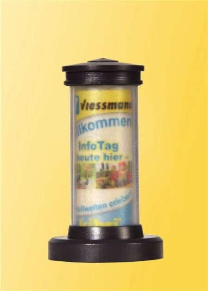 Viessmann 1392 H0 Drehende Litfaßsäule mit LED-Beleuchtung