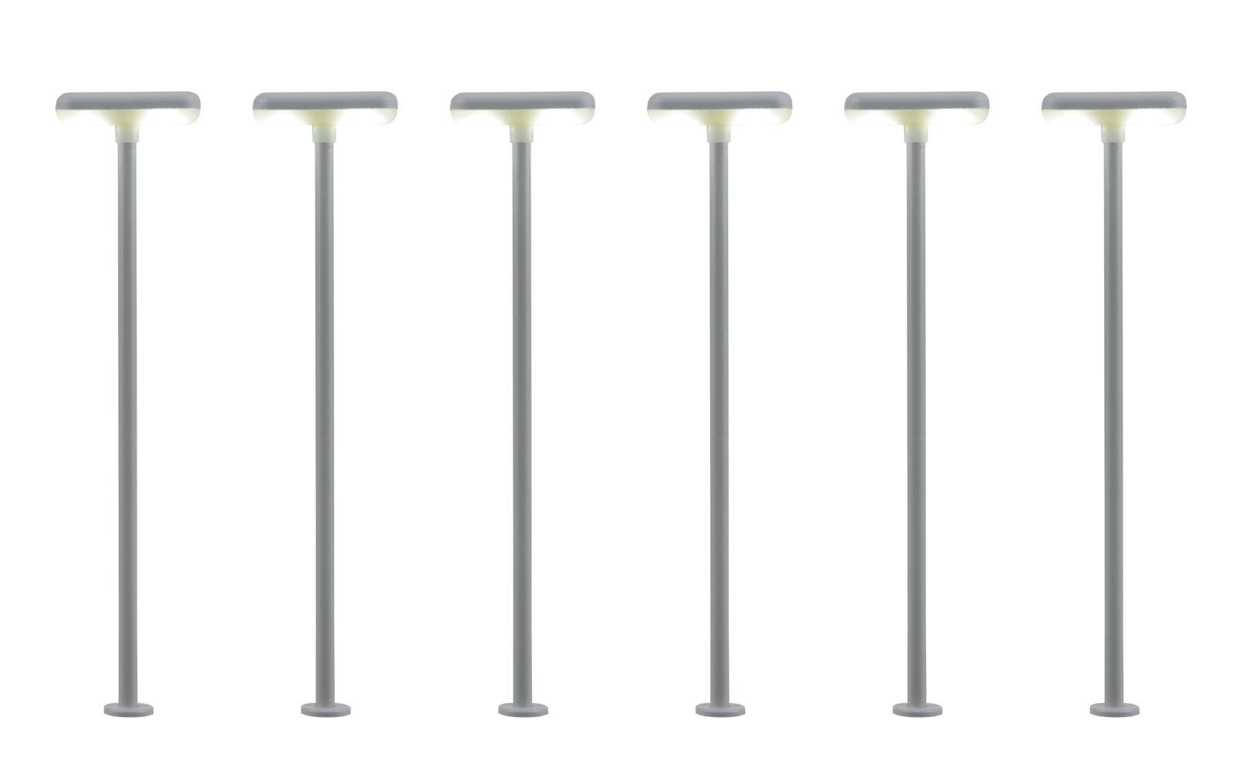 Viessmann 63646 H0 Bahnsteigleuchte, 2 LEDs weiß, 5+1