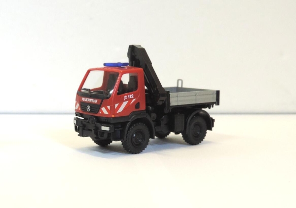 Wiking 060131 Feuerwehr - Unimog U 20 mit Ladekran