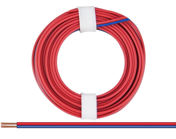 218-02 - Zwillingslitze 0,14 mm² / 5 m rot-blau