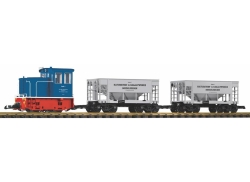 Piko 37151 G-Start Set Werkbahn Diesellok GE 25T mit 2...