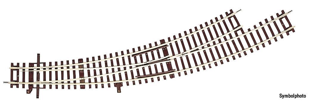 Roco 42472 Bogenweiche links R3/R4 mit Handantrieb ohne Bettung