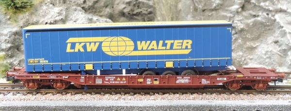 Roco 76221 Taschenwagen T3 + LKW Walter Trailer