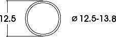 Roco 40066 Haftringsatz  12,5-13,8mm