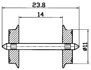 Roco 40183 Wechselstromradsatz