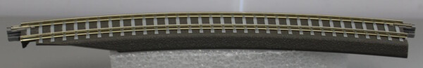 Tillig 83774 Bettungsgleis grau BR 11-32kli: Gebogenes Pass-Stück, links, R 396 mm