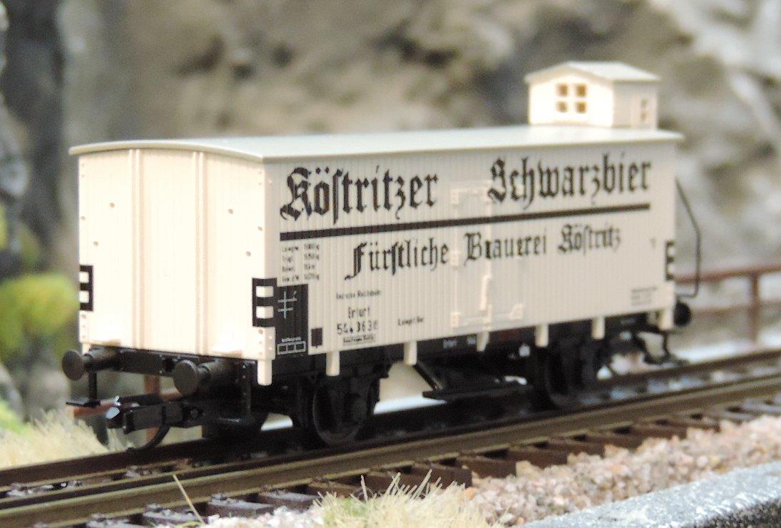 Tillig 17387 Kühlwagen „Fürstliche Brauerei Köstritz“, eingestellt bei der DRG