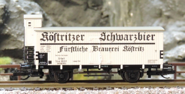 Tillig 17387 Kühlwagen „Fürstliche Brauerei Köstritz“, eingestellt bei der DRG