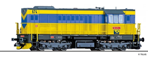 Tillig 02764 Diesellokomotive Reihe 740 der OKD Doprava a.s. (CZ), Ep. VI