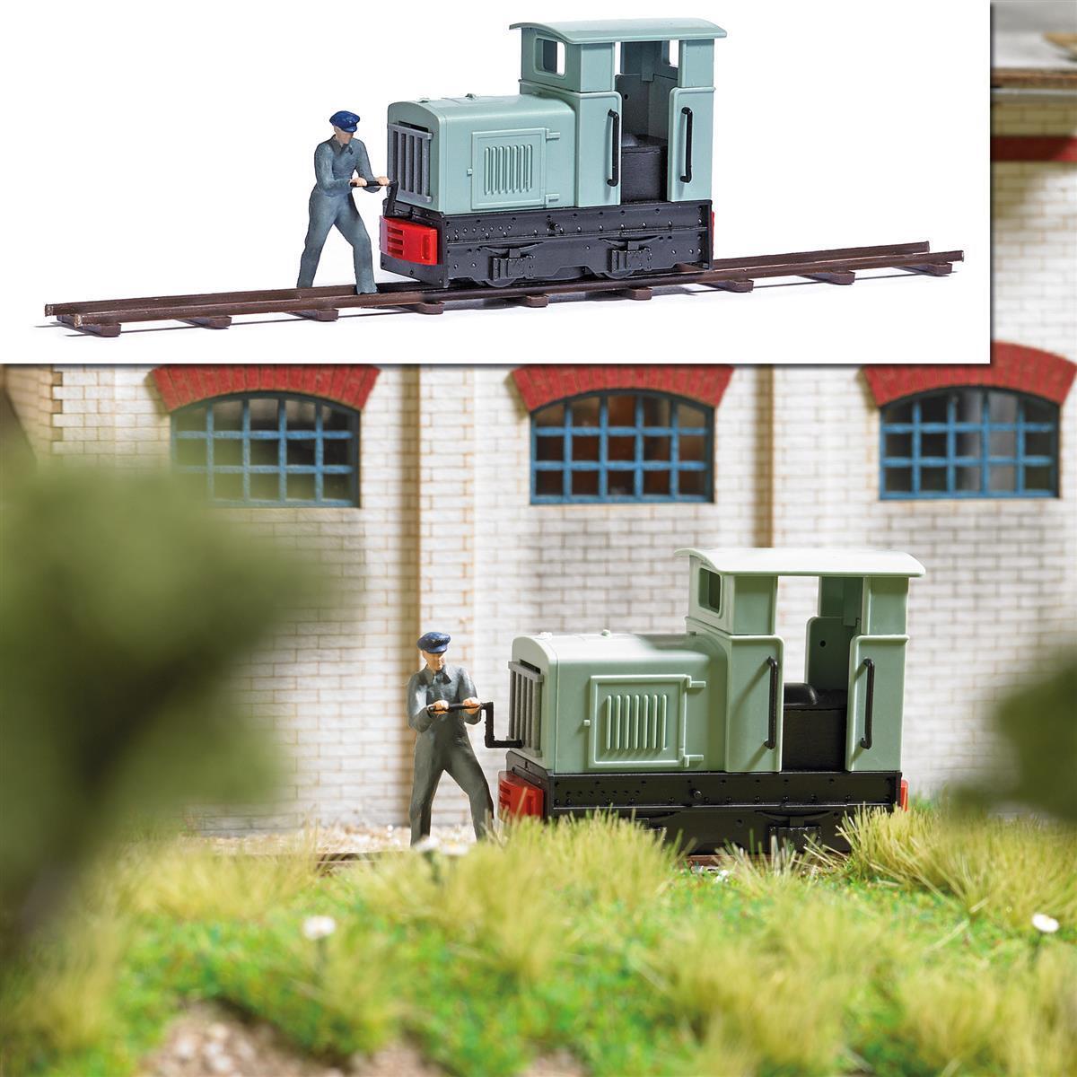 Busch 7849 Feldbahnlok+Ankurbler