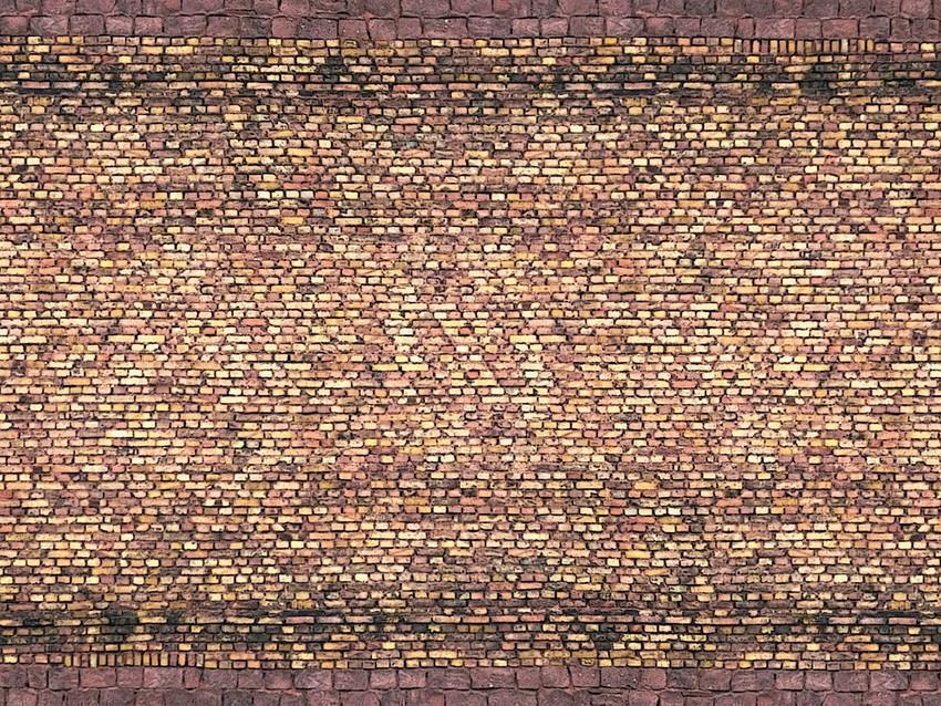 Noch 56605 3D-Kartonplatte -Ziegel- gelb-bunt