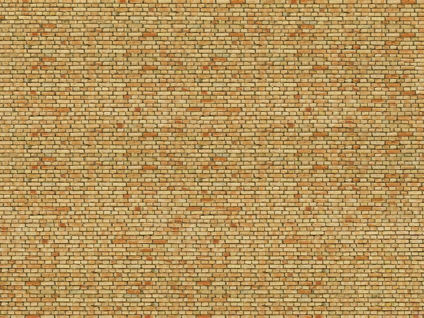 Noch 56613 3D-Kartonplatte -Klinker- - gelb-bunt