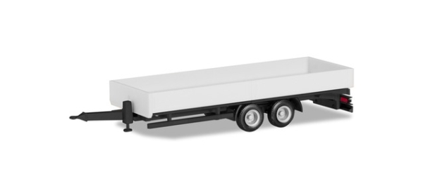 Herpa 076920 LKW Tieflade-Tandemanh. weiß