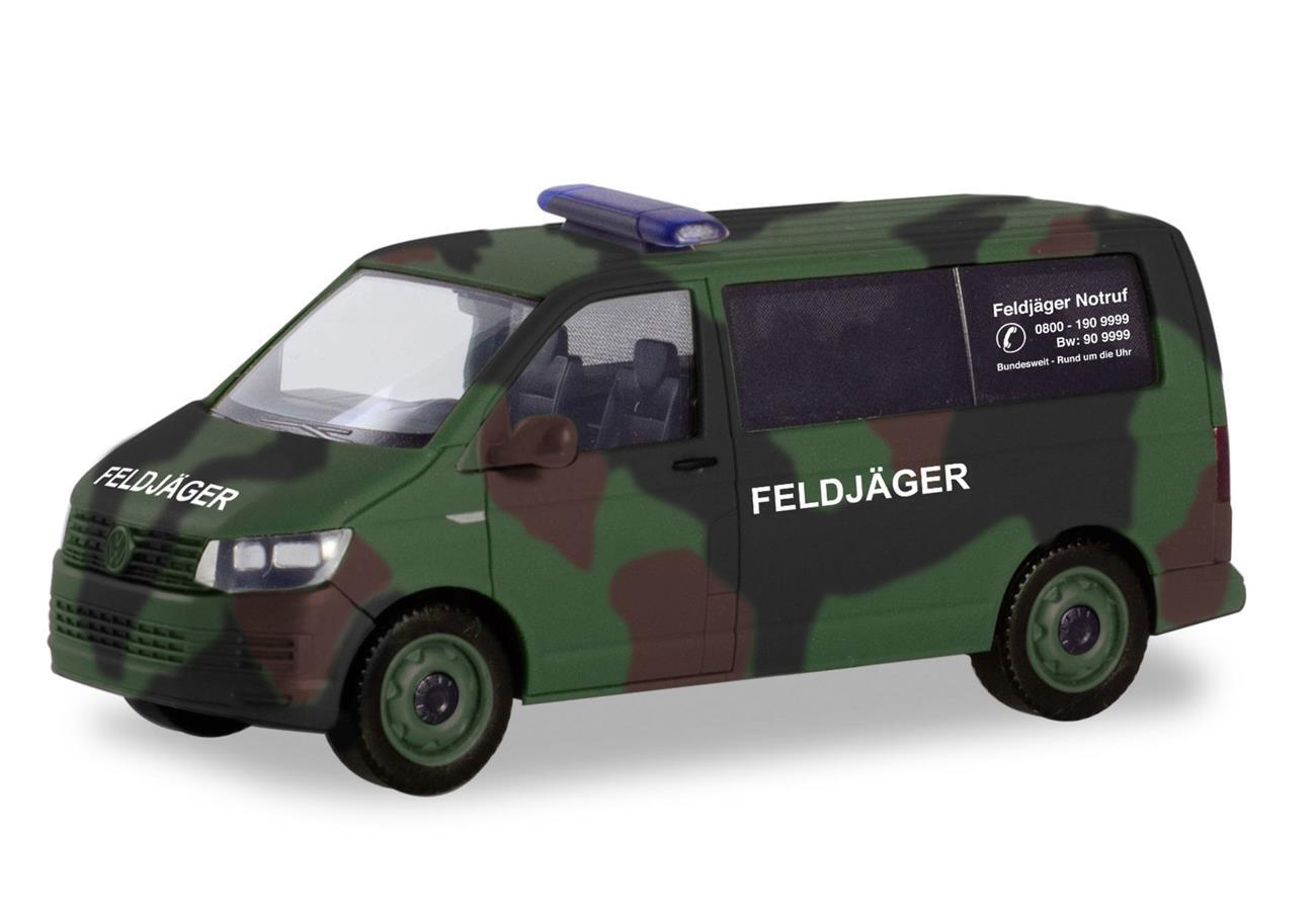 Herpa 700719 VW T6 Bus, Feldjäger Flecktarn