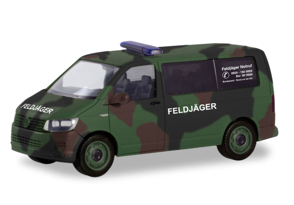 Herpa 700719 VW T6 Bus, Feldjäger Flecktarn