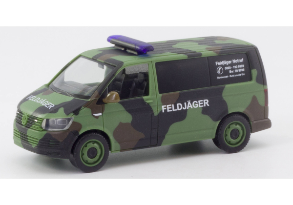 Herpa 700719 VW T6 Bus, Feldjäger Flecktarn