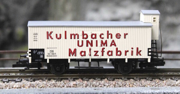 Tillig 17391 Kühlwagen -UNIMA-Malzfabrik Kulmbach- eingestellt bei der DB
