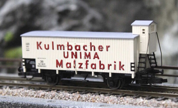 Tillig 17391 Kühlwagen -UNIMA-Malzfabrik Kulmbach- eingestellt bei der DB
