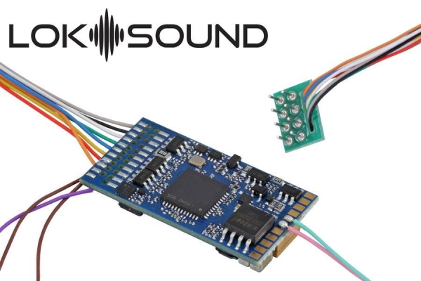 ESU 58410 LokSound 5 DCC/MM/SX/M4 "Leerdecoder", 8-pin NEM652, mit Lautsprecher 11x15mm