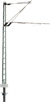 Sommerfeldt 613 0 Gitter-Streckenmast mit Doppelausleger, aus Metall, lackiert