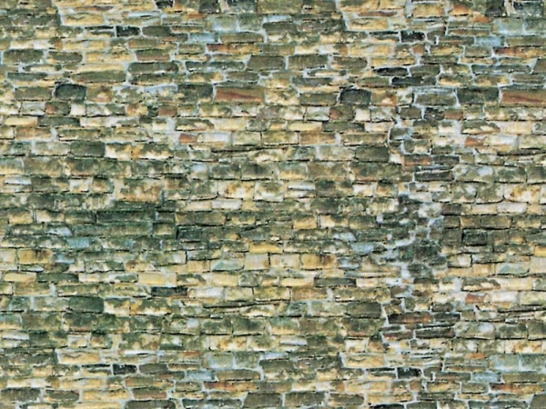 Vollmer 47362 N Mauerplatte Naturstein aus Karton, 25 x 12,5 cm,