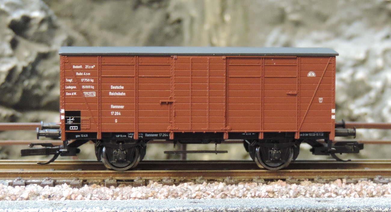 Hädl 113921 Flachdach Güterwagen Hannover der DRG