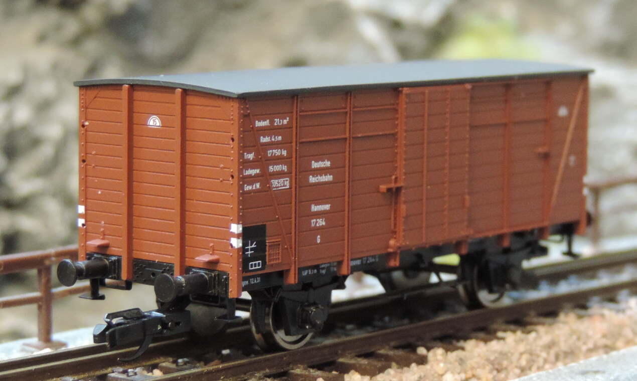 Hädl 113921 Flachdach Güterwagen Hannover der DRG