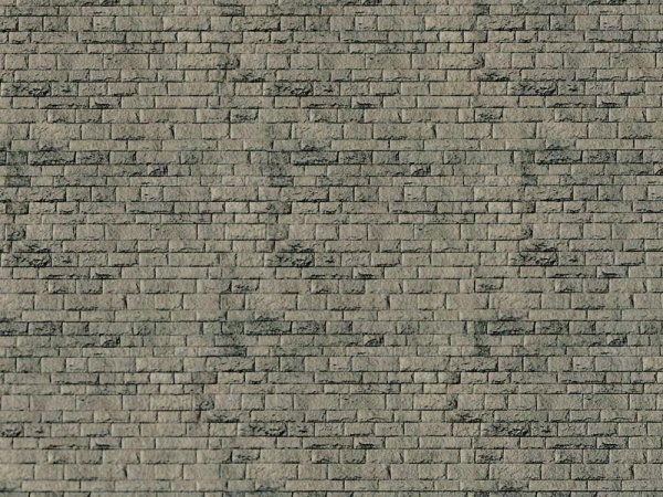 Vollmer 47368 N Mauerplatte Haustein natur aus Karton,25 x 12,5 cm,