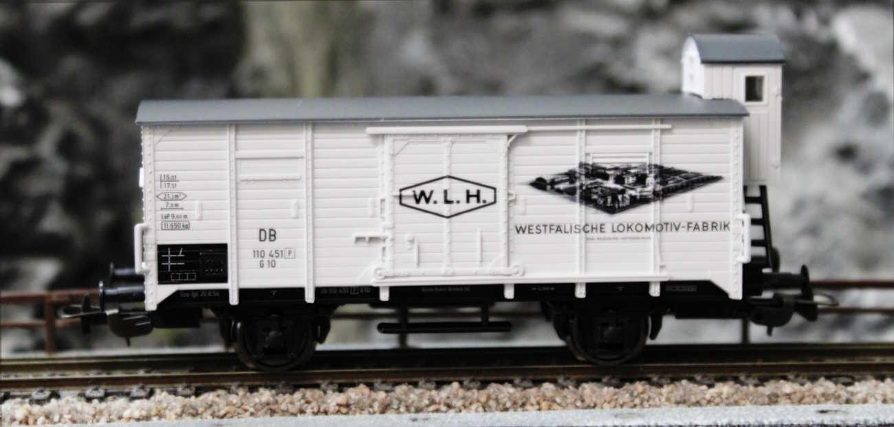 Piko 54736 Gedeckter Güterwagen "Westfälische Lokomotivfabrik Reuschling" DB